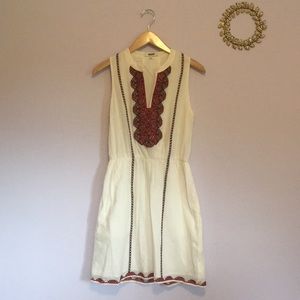 Madewell • Cross stitch dress with pockets